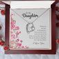 To My Daughter | I Love You - Forever Love Necklace