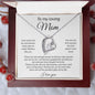To My Loving Mom | I Love You - Forever Love Necklace