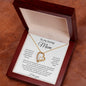 To My Loving Mom | I Love You - Forever Love Necklace