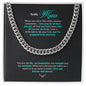 To My Man | I Love You For All That You Are - Cuban Link Chain
