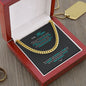 To My Man | I Love You For All That You Are - Cuban Link Chain