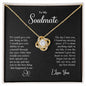 To My Soulmate | I Love You - Love Knot Necklace