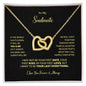 To My Soulmate | I Love You Forever & Always - Interlocking Hearts necklace