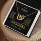 To My Soulmate | I Love You Forever & Always - Interlocking Hearts necklace