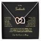 To My Soulmate | I Love You Forever & Always - Interlocking Hearts necklace