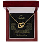 To My Soulmate | I Love You Forever & Always - Interlocking Hearts necklace