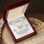 To My Beautiful Granddaughter | I Love You With All My Heart - Interlocking Hearts necklace