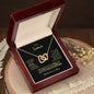 To My Soulmate | I Love You Forever & Always - Interlocking Hearts necklace