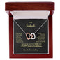 To My Soulmate | I Love You Forever & Always - Interlocking Hearts necklace