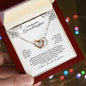 To My Beautiful Granddaughter | I Love You With All My Heart - Interlocking Hearts necklace