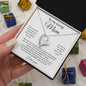 To My Loving Mom | I Love You - Forever Love Necklace