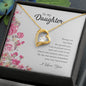 To My Daughter | I Love You - Forever Love Necklace