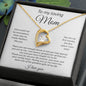 To My Loving Mom | I Love You - Forever Love Necklace