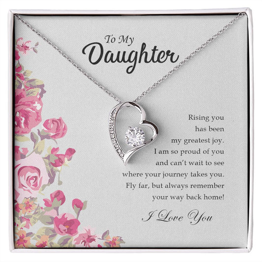 To My Daughter | I Love You - Forever Love Necklace
